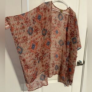 Women's Wrangler Patterned Long Wrap Shawl